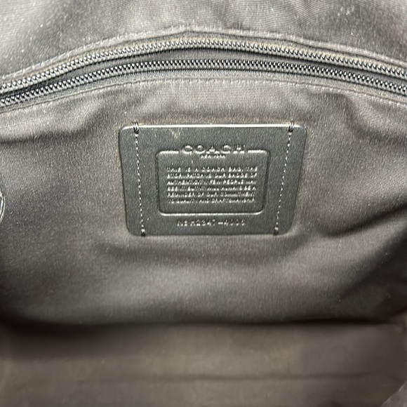 💥COACH - Houston Map Bag In Signature Leather - S0647 - Picture 13 of 14